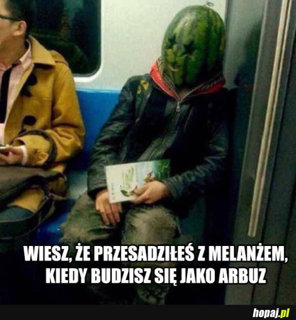 Poniósł go melanż