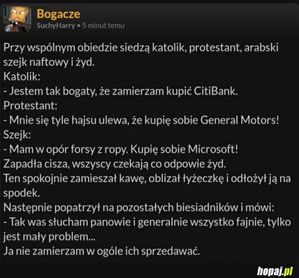 Katolik, protestant, szejk i żyd..