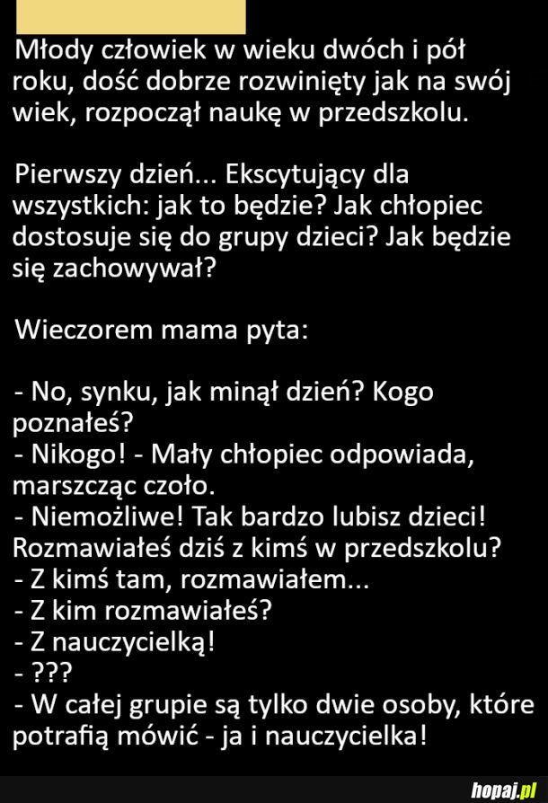 Pierwszy dzień w przedszkolu