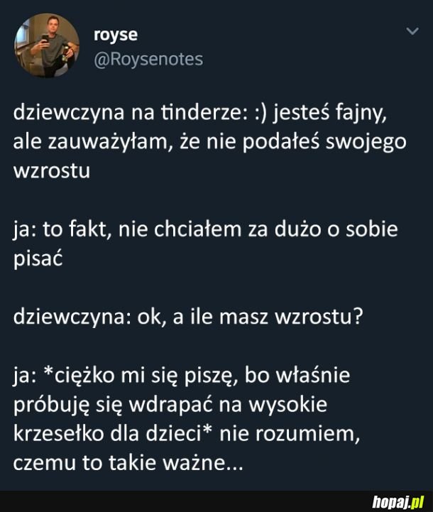 Wszystkie pytają o wzrost