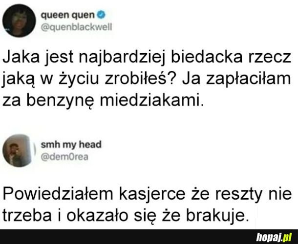Najbardziej biedacka rzecz