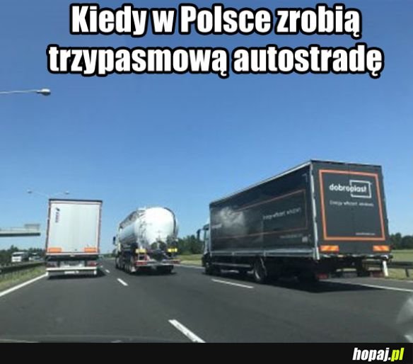 Trzypasmowa autostrada