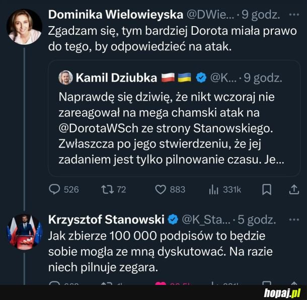 No i nie pogada