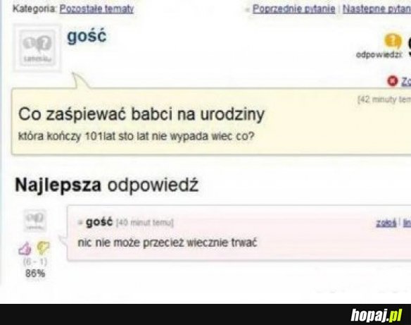 Co zaśpiewać babci