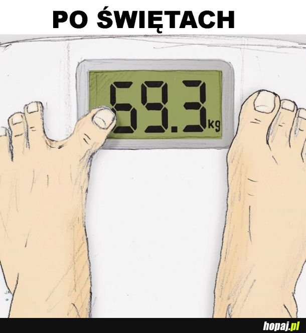 Waga po świętach