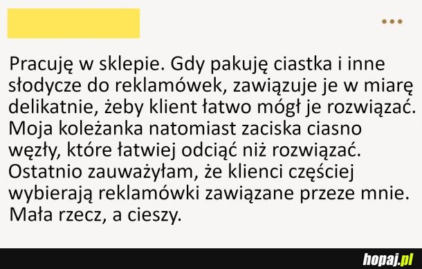 Mała rzecz, a cieszy