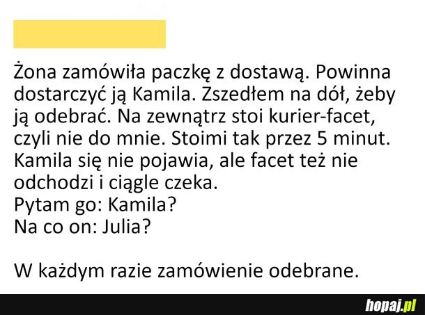 Odbieranie paczki