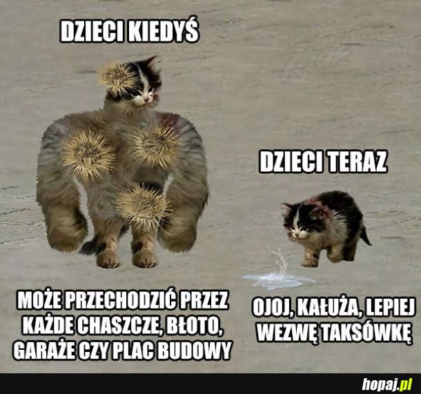 Dzieci kiedyś i teraz