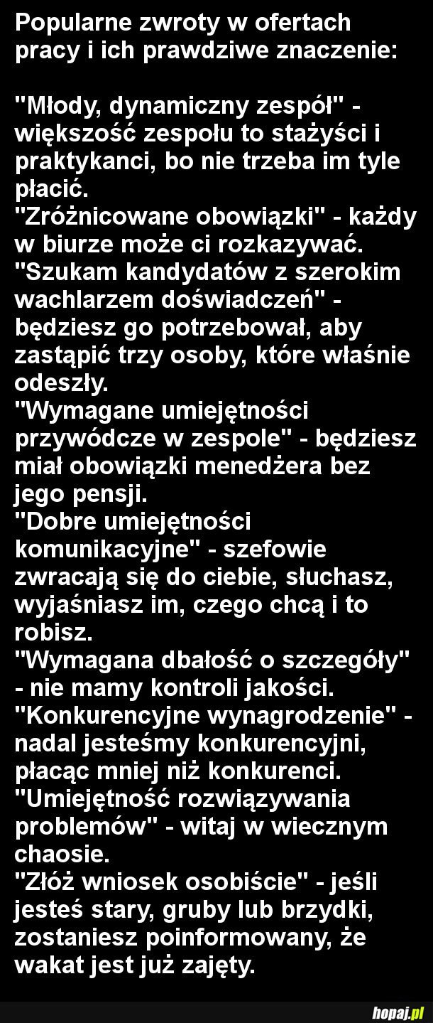 Przeczytaj, zanim wyślesz CV