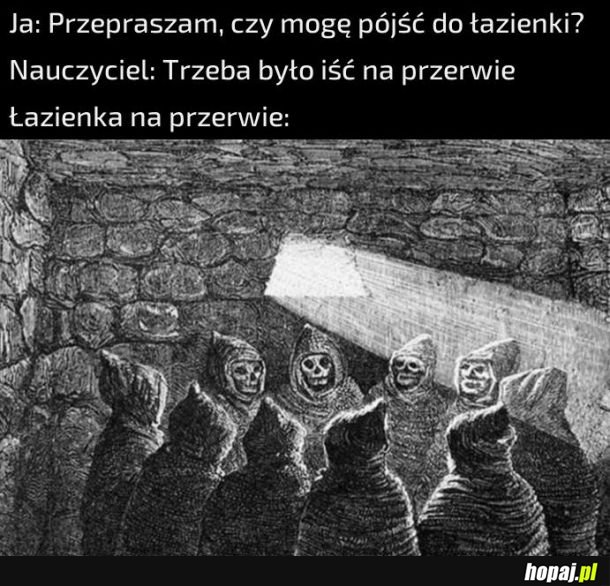 Łazienka na przerwie