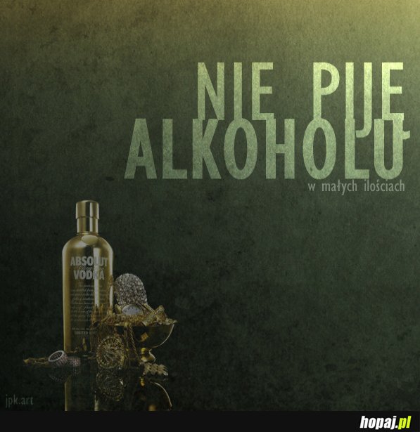 Nie piję alkoholu