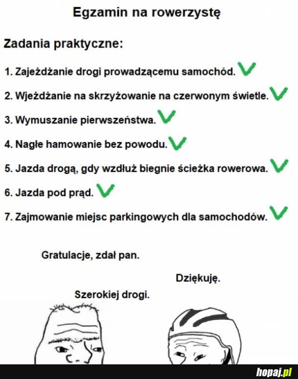 Wiadomo, nie każdy...