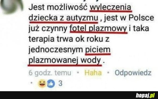 AUTYZM WSZEDŁ MOCNO