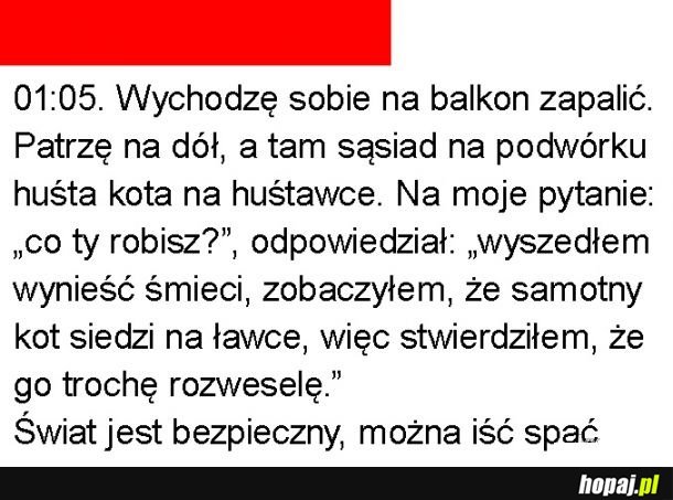 Można spać spokojnie