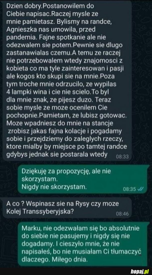 Chyba dzidowiec wyruszył na łowy