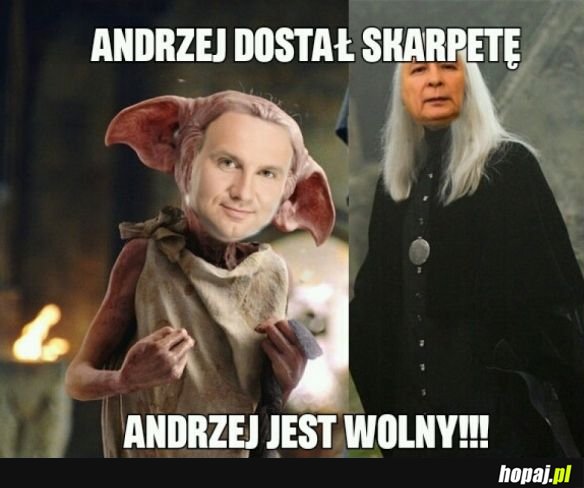 ANDRZEJ DOSTAŁ SKARPETĘ