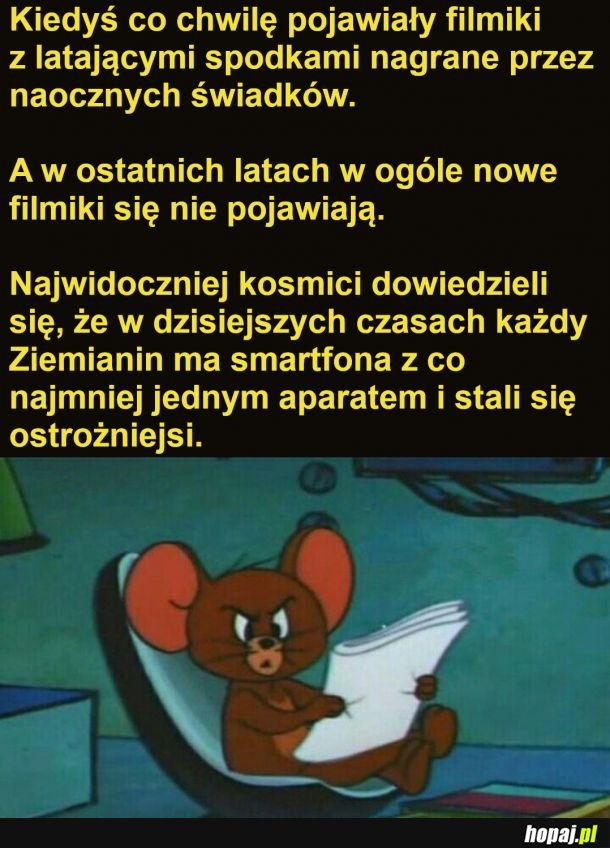 Halo, kosmici, gdzie się podzialiście??