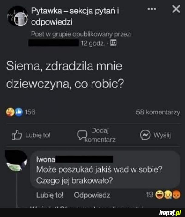 Co robić gdy zdradzi cię dziewczyna