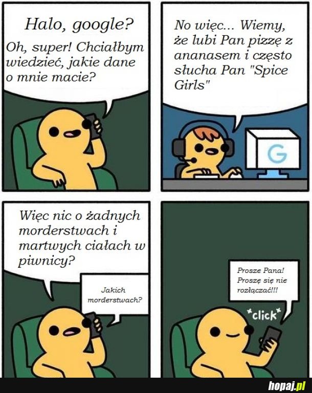 Rozmowa z google