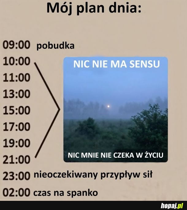 Mój plan dnia