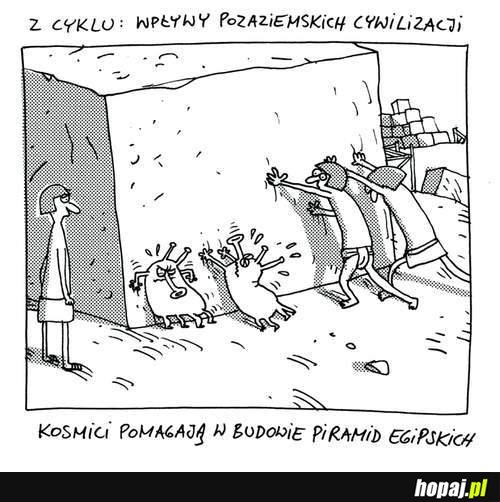 Kosmici pomagają w budowie piramid egipskich