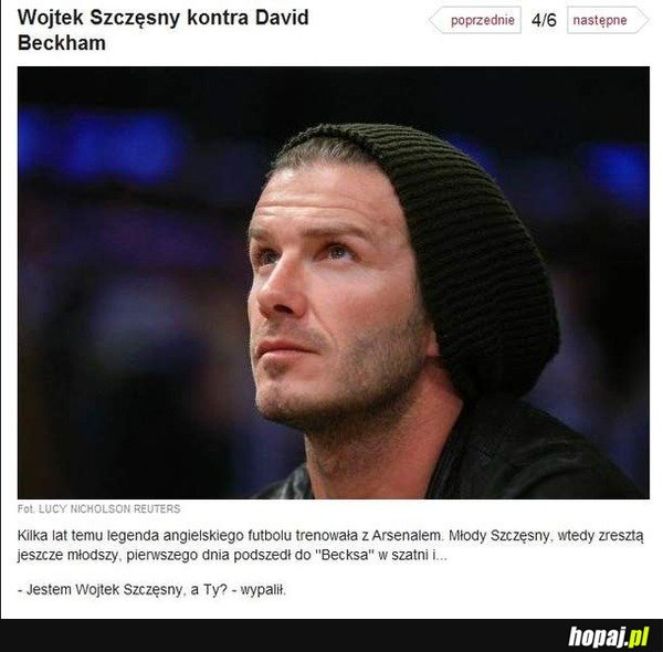 Szczęśny kontra Beckham
