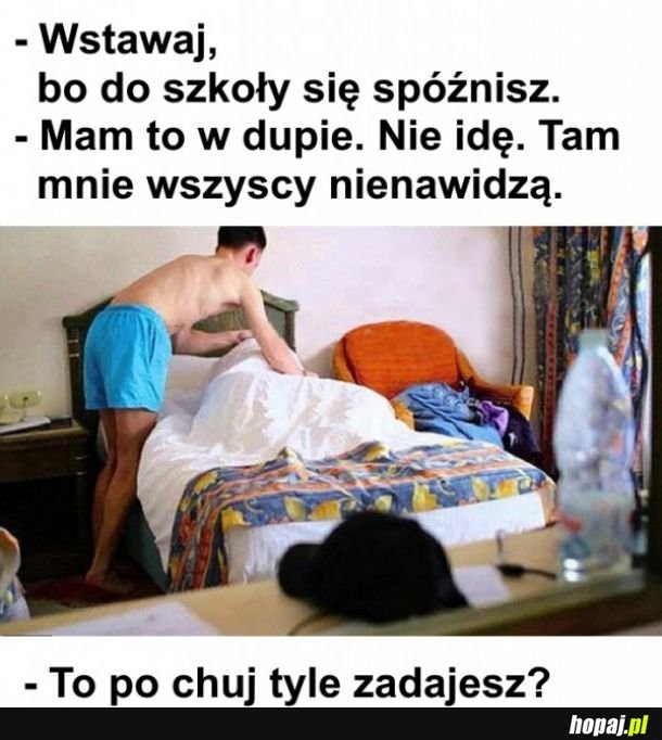 Wstawanie do szkoły