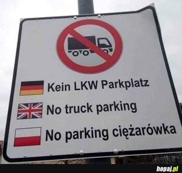 No! Wreszcie parking dla ciężarówek!