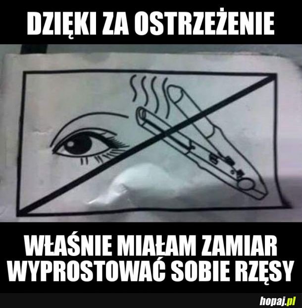 DZIĘKI ZA OSTRZEŻENIE