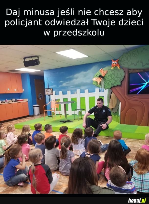 Nie dla policjantów w przedszkolu