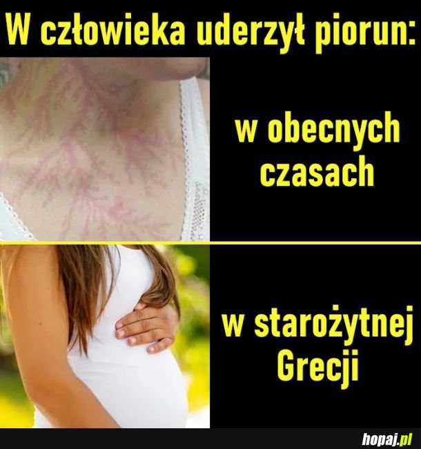 Kiedy w człowieka uderzy piorun