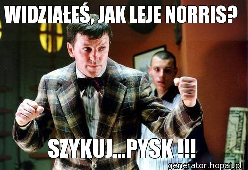 WIDZIAŁEŚ, JAK LEJE NORRIS?