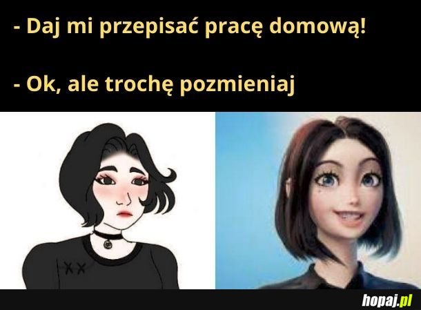 Trochę pozmieniaj