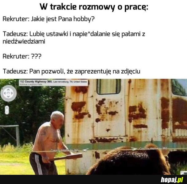 Hobby Tadeusza wszystkich porusza 