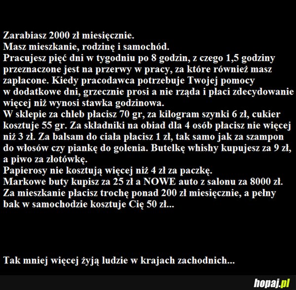 Zarabiasz 2000zł miesięcznie...