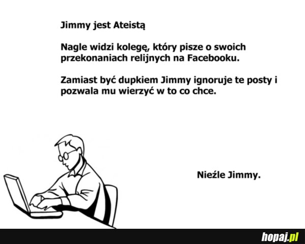 Jimmy jest Ateistą