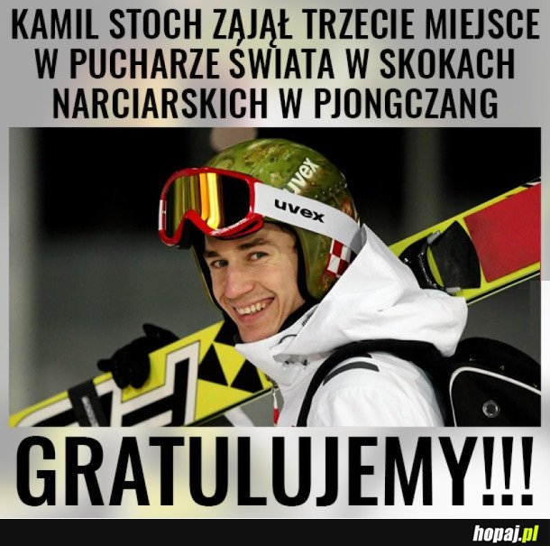 STOCH TRZECI W PJONGCZANG!