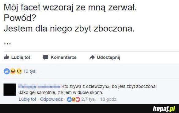 FACET ZE MNĄ ZERWAŁ