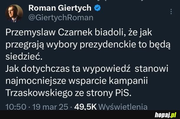 Czarnek raz prawdę powiedział