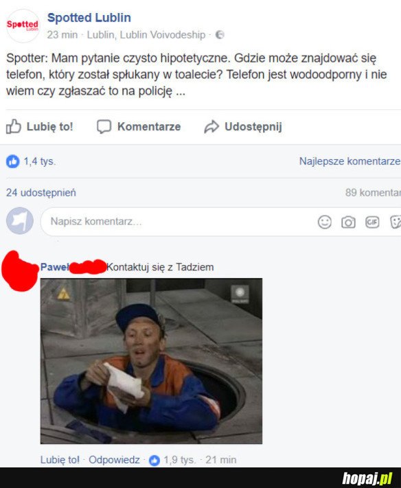 GDZIE ZNAJDUJE SIĘ TELEFON, KTÓRY ZOSTAŁ SPŁUKANY W TOALECIE