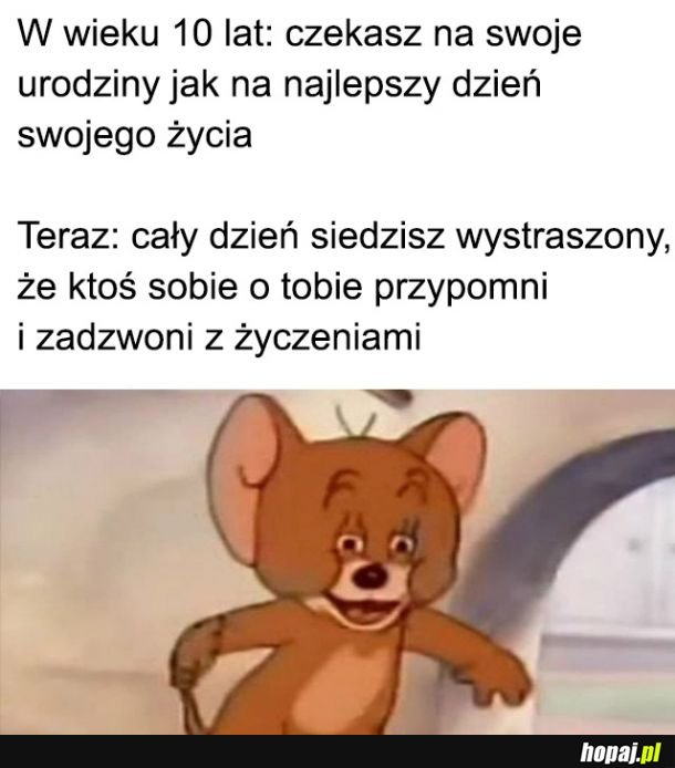 Z czasem się zmienia