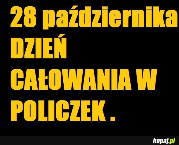 Dzień całowania w policzek