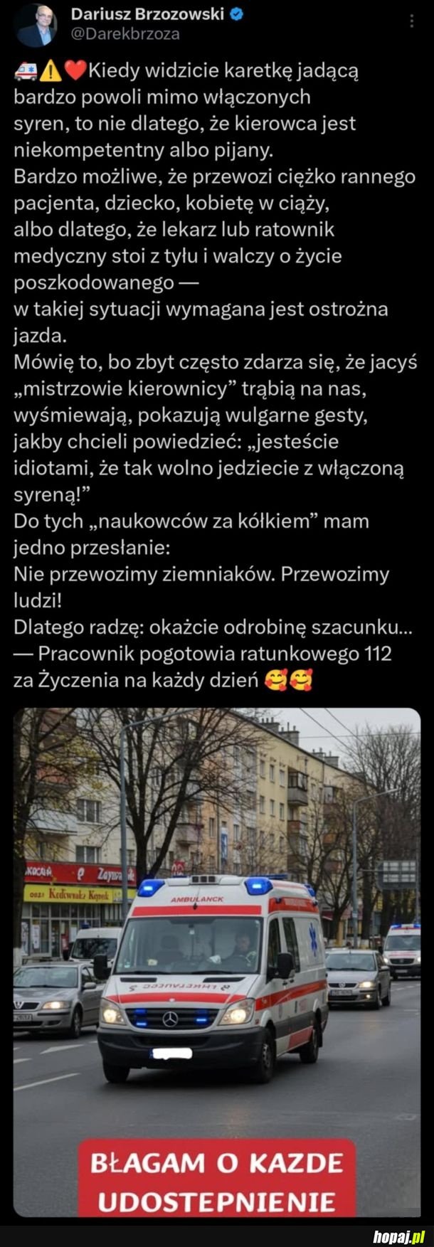 Apel o odrobinę szacunku