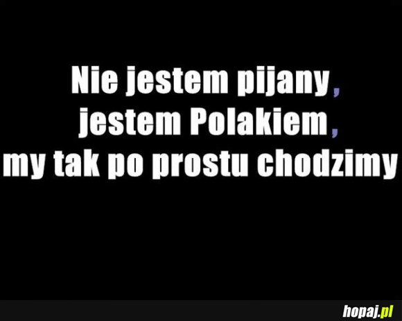 Nie jestem pijany