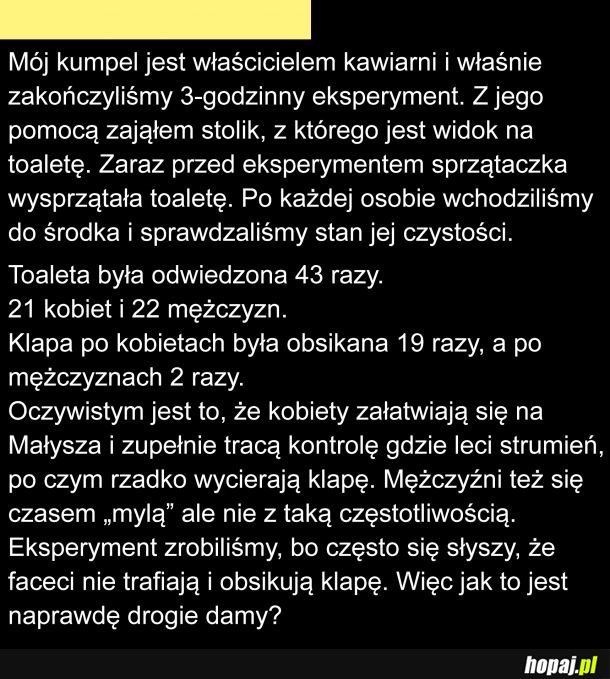 Toaleta męska vs damska