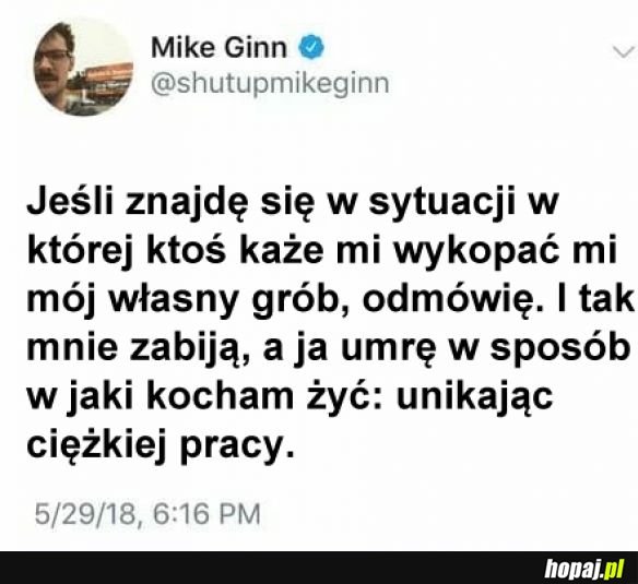 Do końca życia wierny swoim przekonaniom