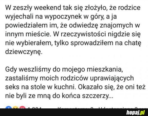 W zeszły weekend