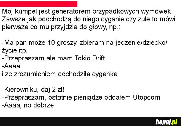 Wymówka na poczekaniu