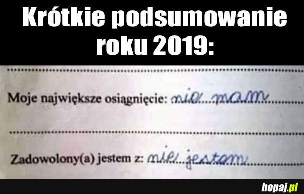 Podsumowanie 2019