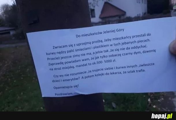  Poważny apel 